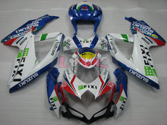 FIXI - Blue White Fairings and Bodywork For 2008-2010 GSX-R750 #LF3936