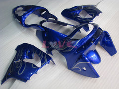 Flame - Blue Silver Fairings and Bodywork For 1998-1999 NINJA ZX-9R #LF4939