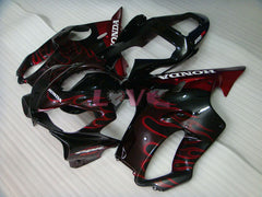 Flame - Red Black Fairings and Bodywork For 2001-2003 CBR600F4i #LF4491