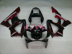 Flame - Red Black Fairings and Bodywork For 2000-2001 CBR929RR #LF5225