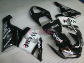 West - White Black Fairings and Bodywork For 2005-2006 NINJA ZX-6R #LF3304