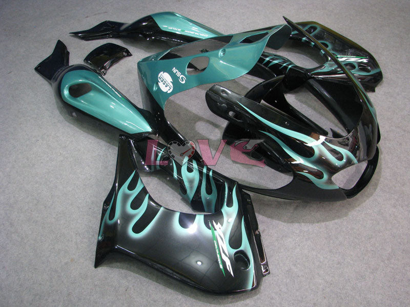 Flame - Cyan Black Fairings and Bodywork For 1997-2007 YZF1000R #LF7908