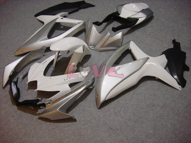 Factory Style - White Silver Fairings and Bodywork For 2008-2010 GSX-R750 #LF6422