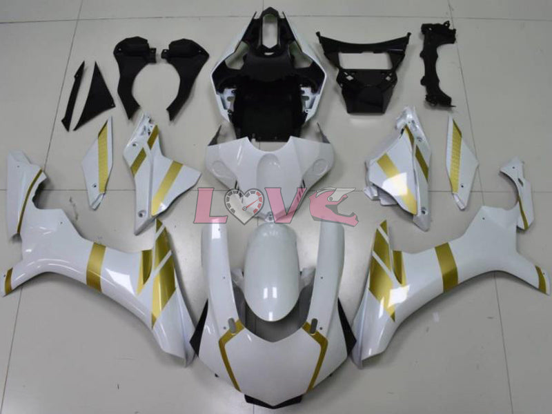 Factory Style - White Gold Fairings and Bodywork For 2015-2019 YZF-R1 #LF7819