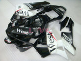West - White Black Fairings and Bodywork For 2003-2004 CBR600RR #LF4449