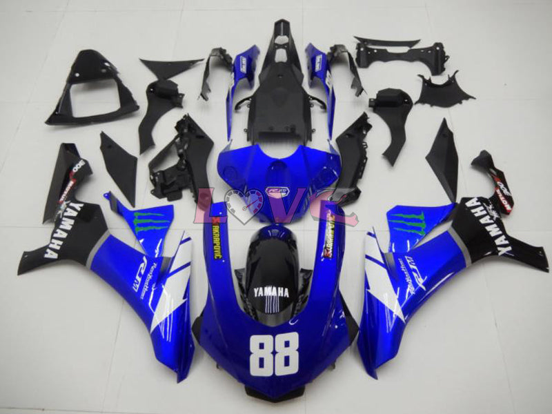 Factory Style - Blue White Black Fairings and Bodywork For 2015-2019 YZF-R1 #LF7813