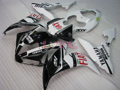 FIAT - White Black Fairings and Bodywork For 2004-2006 YZF-R1 #LF3712