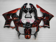 Flame - Orange Black Fairings and Bodywork For 1994-1995 CBR900RR #LF3017