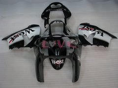 West - White Black Fairings and Bodywork For 2000-2001 NINJA ZX-9R #LF3295