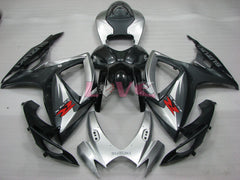 Factory Style - Black Silver Fairings and Bodywork For 2006-2007 GSX-R600 #LF4046