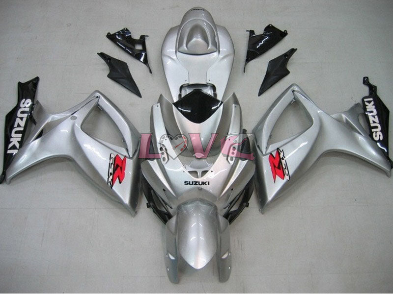 Factory Style - White Silver Fairings and Bodywork For 2006-2007 GSX-R750 #LF6527