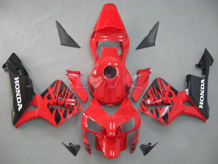 Factory Style - Red Black Fairings and Bodywork For 2003-2004 CBR600RR #LF5408