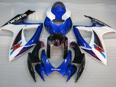 Factory Style - Blue White Fairings and Bodywork For 2006-2007 GSX-R750 #LF6491