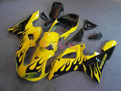 Flame - Yellow Black Fairings and Bodywork For 1998-1999 YZF-R1 #LF7088