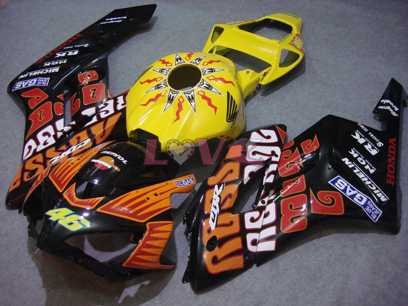 Rossi - Yellow Black Fairings and Bodywork For 2004-2005 CBR1000RR #LF7288