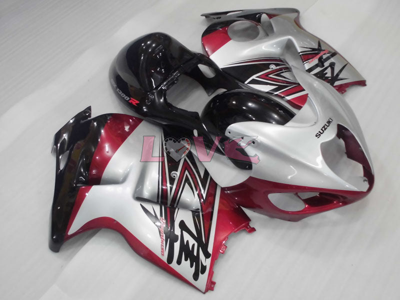 Factory Style - Red Black Silver Fairings and Bodywork For 1999-2007 Hayabusa #LF3749