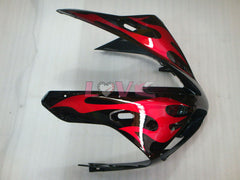 Flame - Red Black Fairings and Bodywork For 2002-2003 YZF-R1 #LF7036