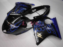 Flame - Blue Black Fairings and Bodywork For 1996-2007 CBR1100XX #LF4312