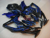 Flame - Blue Black Fairings and Bodywork For 2008-2010 GSX-R750 #LF6399