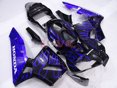 Flame - Blue Black Fairings and Bodywork For 2003-2004 CBR600RR #LF4463