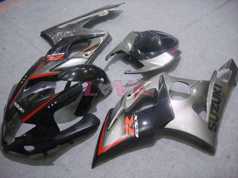Factory Style - Black Silver Fairings and Bodywork For 2005-2006 GSX-R1000 #LF5866