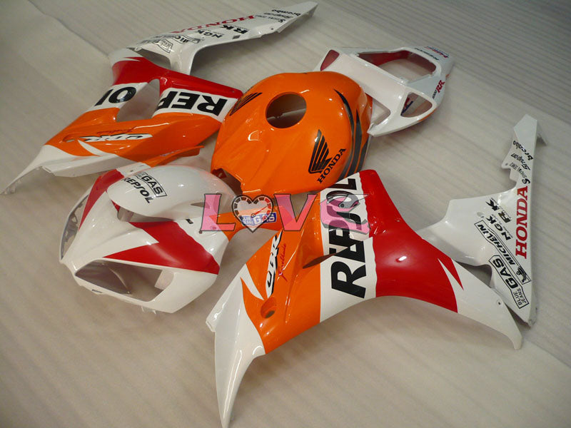 Repsol - Orange Yellow Fairings and Bodywork For 2006-2007 CBR1000RR #LF7189