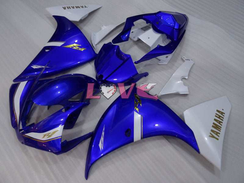 Factory Style - Blue White Fairings and Bodywork For 2012-2014 YZF-R1 #LF3630