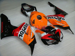 Repsol - Orange Black Fairings and Bodywork For 2006-2007 CBR1000RR #LF7192