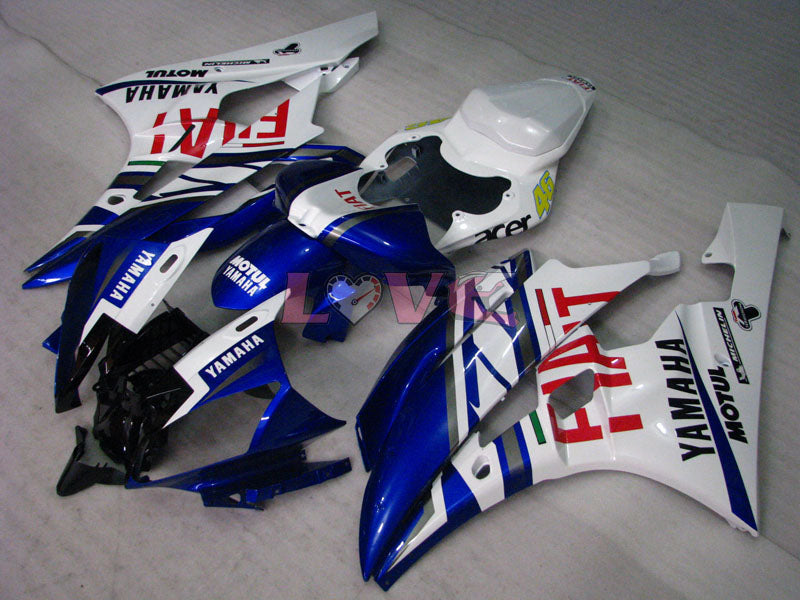 FIAT MOTUL - Blue White Fairings and Bodywork For 2006-2007 YZF-R6 #LF3444