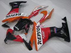 Repsol - Red Orange Black Fairings and Bodywork For 2013-2015 CBR500R #LF4631