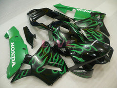 Flame - Green Black Fairings and Bodywork For 2003-2004 CBR600RR #LF4468