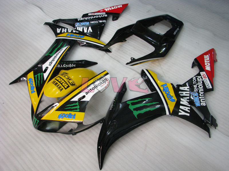 Monster - Yellow Black Fairings and Bodywork For 2002-2003 YZF-R1 #LF7029