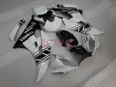 MOTUL - White Black Fairings and Bodywork For 2006-2007 YZF-R6 #LF3476