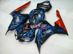 Flame - Blue Black Fairings and Bodywork For 2006-2007 CBR1000RR #LF7227