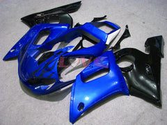 Flame - Blue Black Fairings and Bodywork For 1998-2002 YZF-R6 #LF6838