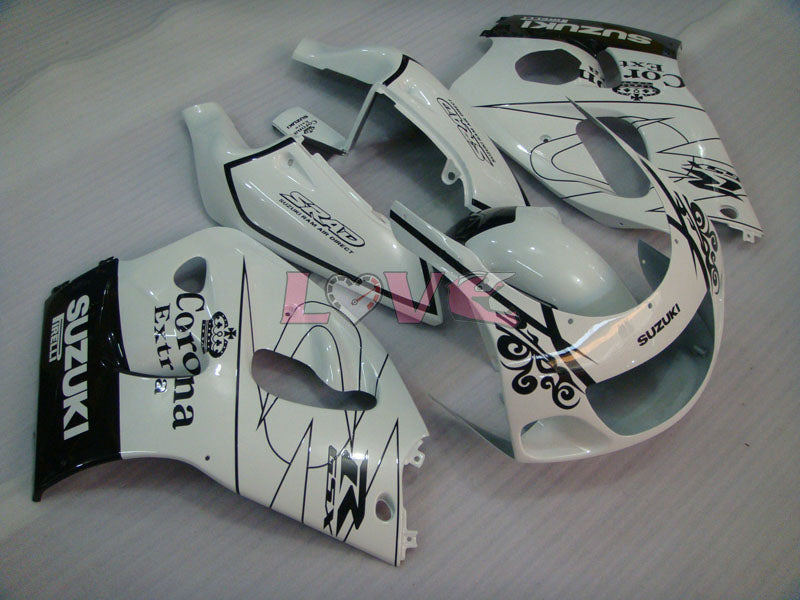 Corona - White Black Fairings and Bodywork For 1997-2000 GSX-R600 #LF4296