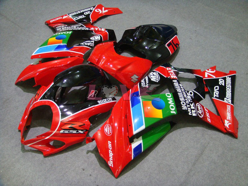 JOMO - Red Black Fairings and Bodywork For 2007-2008 GSX-R1000 #LF5762