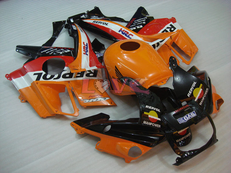 Repsol - Orange Black Fairings and Bodywork For 1991-1994 CBR600F2 #LF4843