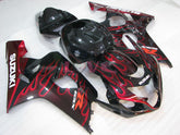 Flame - Red Black Fairings and Bodywork For 2004-2005 GSX-R750 #LF4072