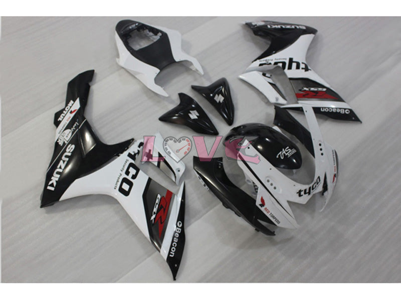 Factory Style - White Black Fairings and Bodywork For 2011-2026 GSX-R600 #LF6173