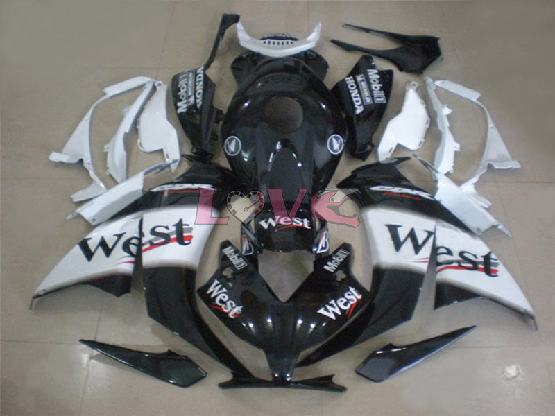 West - White Black Fairings and Bodywork For 2012-2016 CBR1000RR #LF4692