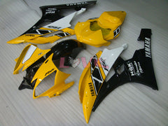 MOTUL - Yellow Black Fairings and Bodywork For 2006-2007 YZF-R6 #LF3439