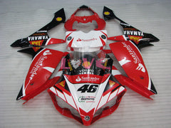 Santander - Red White Fairings and Bodywork For 2007-2008 YZF-R1 #LF3655