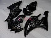 Flame - Black Fairings and Bodywork For 2006-2007 YZF-R6 #LF3452