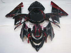 Flame - Red Black Fairings and Bodywork For 2004-2005 NINJA ZX-10R #LF6317