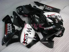 West - White Black Fairings and Bodywork For 2003-2004 CBR600RR #LF4450