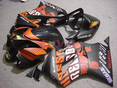 Rossi - Orange Black Fairings and Bodywork For 2002-2013 VFR800 #LF5116