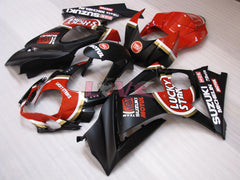 Lucky Strike - Red Black Fairings and Bodywork For 2007-2008 GSX-R1000 #LF3839