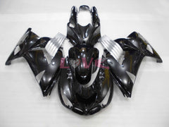 Factory Style - Black Silver Fairings and Bodywork For 2006-2011 NINJA ZX-14R #LF3235