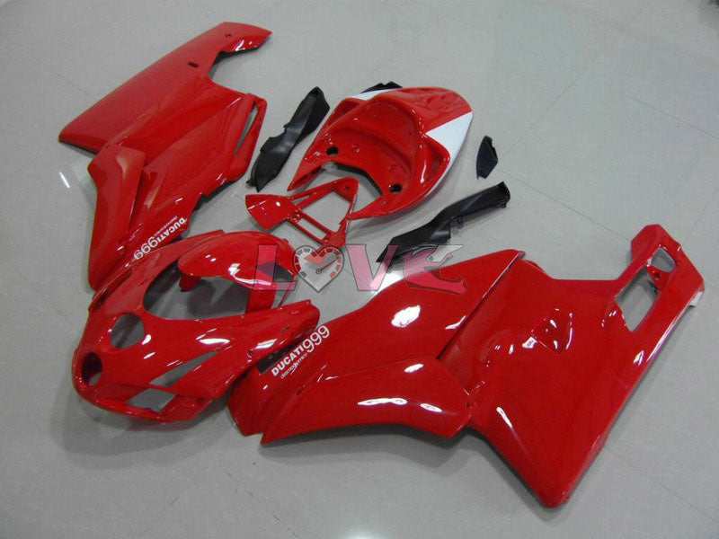 Factory Style - Red Silver Fairings and Bodywork For 2003-2004 749 #LF5742
